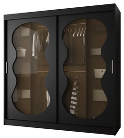 Dulap de haine 200 cm Boomer 3 (Negru). 1126276