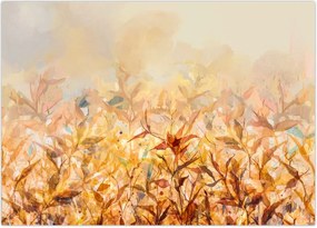 Tablou - Frunze în culori de toamnă, pictură în ulei (70x50 cm)