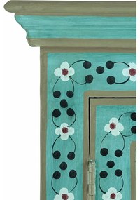 Dulap verde din lemn de mango 87x152x38 cm Prem – Støraa