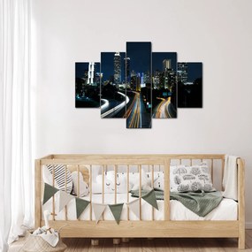 Tabloul metropolei nocturne (150x105 cm)