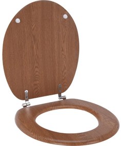 Capac pentru toaleta din MDF, model lemn