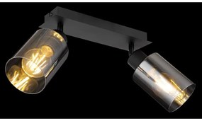 Plafoniera cu 2 spoturi directionabile design modern HADERA negru
