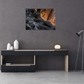 Tablou pe sticlă - Privire spre centru (70x50 cm)