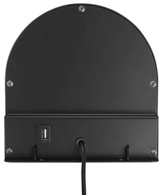 Aplica de perete, directionabila, port usb, design modern CODY negru 2112001003 NL