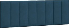 vidaXL Pernă tăblie de pat, Hanko, albastru, 120 cm, catifea