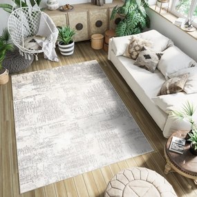 Covor de design crem cu model gri deschis Lăţime: 80 cm | Lungime: 150 cm