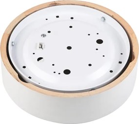 Plafonieră NATURAL 1xE27/15W/230V Ø 27,5 cm pin/alb