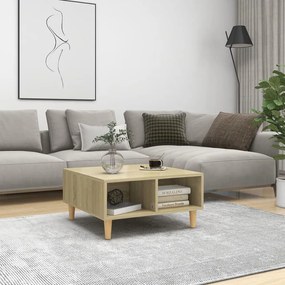 vidaXL Masă de cafea, stejar sonoma, 60x60x30 cm, lemn prelucrat