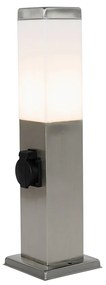 Lampă modernă de exterior 45 cm din oțel cu priză IP44 - Malios