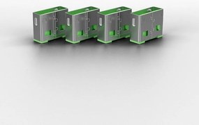 Lindy 10 USB Port Locks GREEN no Key
