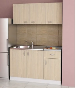 Bucataria Ara 120 cm Stejar  sonoma