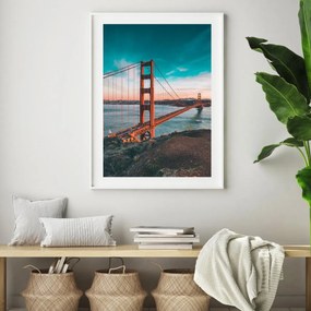 Poster - Golden Bridge (A4)