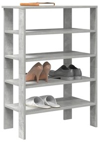 vidaXL Pantofar, gri beton, 61x32x87,5 cm, lemn prelucrat