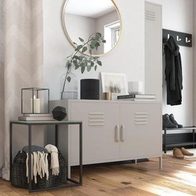 Dulap crem din metal 100x64 cm Bradford – Støraa