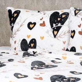 Lenjerie de pat din microflanel 4Home Romantic, 160 x 200 cm, 70 x 80 cm