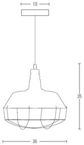 Pendul design vintage Grid