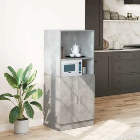 vidaXL Dulap de bucătărie, gri beton 57x41,5x131,5 cm lemn prelucrat