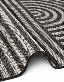 Covor pentru exterior și interior negru/crem 160x230 cm Haringey Woodfield – Ted Baker