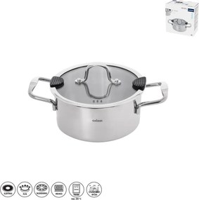 Cratiță cu capac din oțel inoxidabil 3 l Venice – Orion