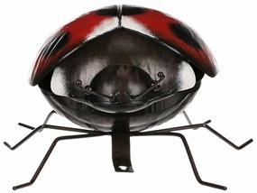 Decorație metalică de grădină pentru agățatGândăcel, 24 x 22 x 13 cm