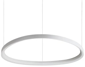 Lustra LED suspendata design circular GEMINI SP D81 BIANCO