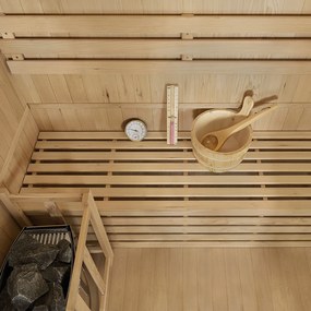 Tradičná saunová kabína / fínska sauna Tampere 150 x 110 cm 4,5 kW