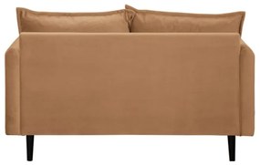 Canapea maro cu tapițerie din catifea 138 cm Juli – Ropez
