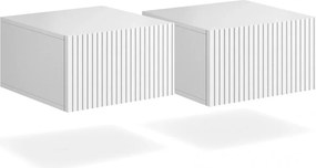 Set noptiere suspendate Nicole 46 cm - alb