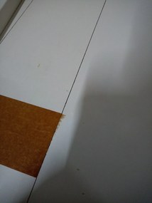 OFERTA Masă de dining albă cu blat decor stejar sonoma MADO 120x80 Clasa II