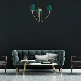 Lustră pe tijă VICTORIA 3xE27/60W/230V verde