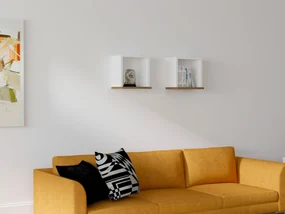 Set 2buc. polițe Matato (alb + nuc) . 1095836