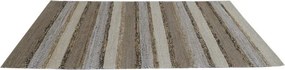 Covor din iută, lână și bumbac țesut manual, antiderapant, multicolor natural, 75 x 175 cm, 2200 GSM, „Jute Wool Carpet"