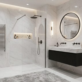 Paravan de dus Rea Flexi Transparent   Titan 130