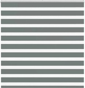 vidaXL Jaluzea tip zebra gri închis lățime țesătură 140,9 cm poliester