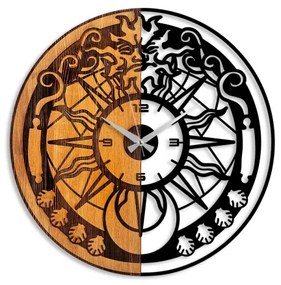 Ceas de perete d. 56 cm 1xAA lemn/metal