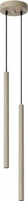 Sollux SL.2118 - Lustră suspendată pe cablu PASTELO 2xG9/8W/230V taupe