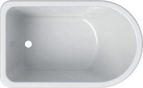 Cada asimetrica pentru copii Geberit Bambini alb 77x47 cm