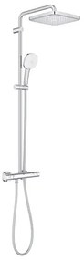 Coloana de dus Grohe Tempesta 250 Cube cu baterie termostatata crom lucios