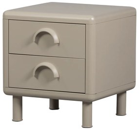 Noptieră bej din metal Rune – WOOOD