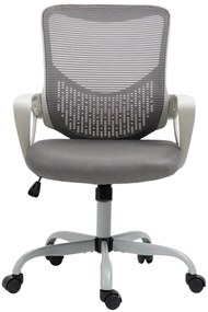 Scaun ergonomic, spatar Mesh, inaltime reglabila, baza metalica, Gri