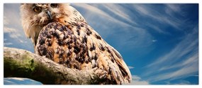 Tablou cu bufnița (120x50 cm)