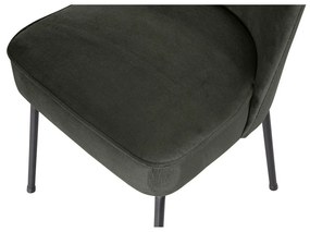 Scaune de dining verde-închis 2 buc. din catifea Vogue – WOOOD