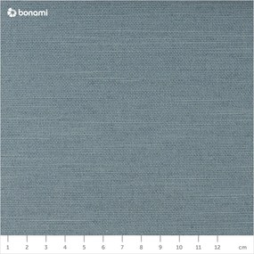 Pat matrimonial albastru deschis tapițat cu spațiu de depozitare cu somieră 160x200 cm Lotte – Meise Möbel