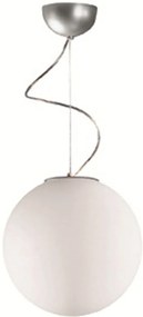 Pendul Luna, E27, Opal Satin|Nikel Matt, 1 X Max 52W , 425600Π, Viokef Grecia