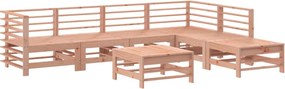 vidaXL Set mobilier de grădină, 7 piese, lemn masiv douglas