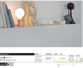 Veioza / Lampa design modern minimalist TEN cupru 62157