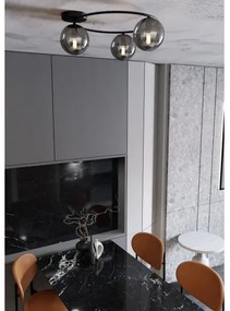 Plafonieră SOPRA 3xE14/10W/230V negru