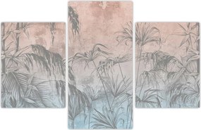 Tablou - Plante tropicale pe perete (90x60 cm)