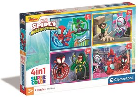 Omul Păianjen Spidey Puzzle 4 în 1 Clementoni