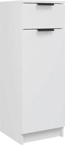 vidaXL Dulap de baie, alb, 32x33,5x90 cm, lemn compozit